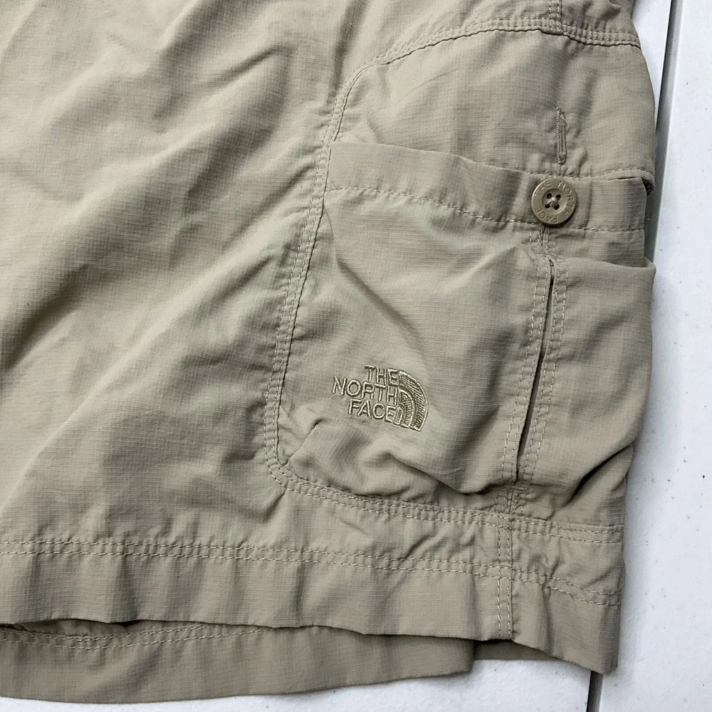 The North Face Shorts Men Sz L Horizon Peak Cargo Hiking Nylon AJDM Beige